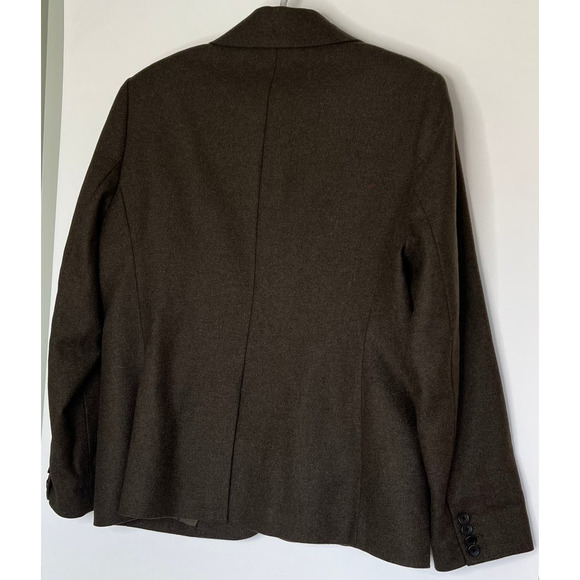 Everlane Women Size 14 NWT Green Brown Wool Blend Blazer - Picture 5 of 15